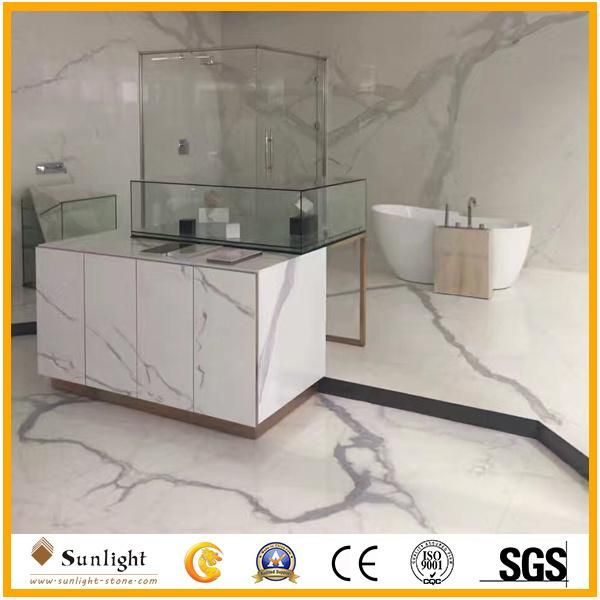 Customize Natural Italy White Arabescato Marble Countertops for Indoor Decoration