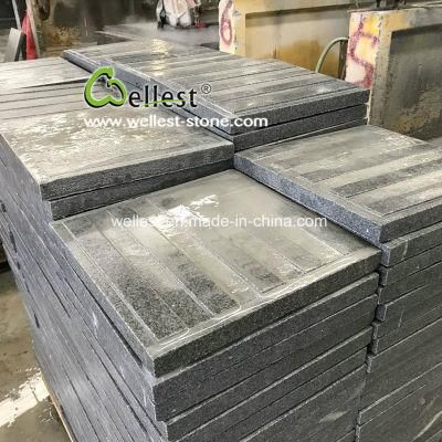 G603 Grantie Flamed Saw Cut Tactile Pedestrian Paver Blind Road Paver, Blind Paving Stone