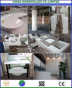 Curved Marmoglass Column, Crystallized Glass Column