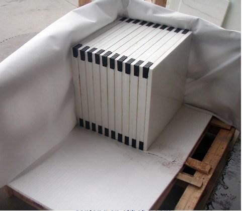 Pure White Crystallized Glass Minicrystal Countertop Artificial Stone Marble