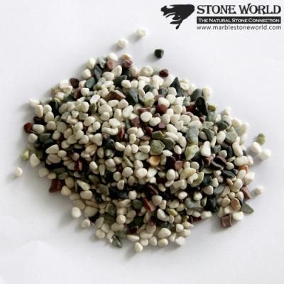 Mixed Black &amp; White Pebble River Stone for Landscape &amp; Garden (RS-004)