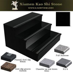 Cheap/Affordable Absolute Black Granite Stair with Antislip