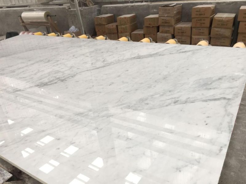 Carrara Stone Marble for Flooring Tiles Slabs Countertops/Worktops/Vanitytops