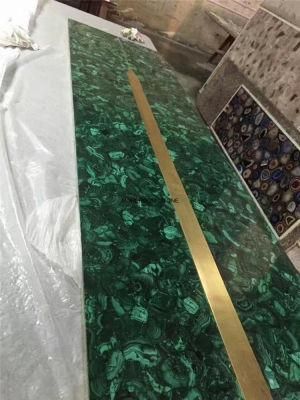Semi Precious Stone Slab Green Gemstone Malachite Luxury Malachite Stone Slab