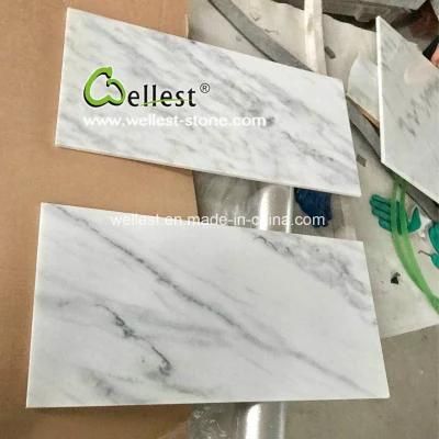 High Glossy White Marble Slabs for Kitchen/Bathroom/Wall/Floor Tile