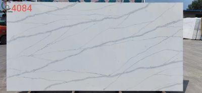 High Quality 4084 Artificial Quartz Stone Slab with Beautiful Veins Like Trees