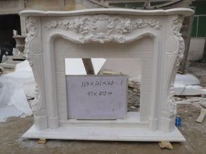 Perfect Pure White Marble Fireplace for Home Decoration