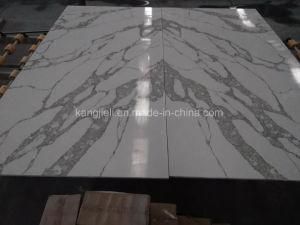 White Color Big Stone Form Quartz Stone Calacatta