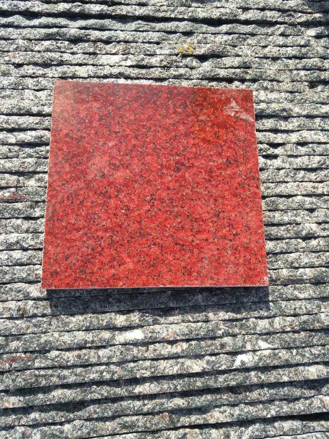 High Quality Dyed Red Granite Slab G602 Natural Stone Factory Direct