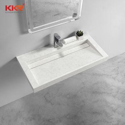 Corians Bathroom Acrylic Solid Surface Basin Vanity Top