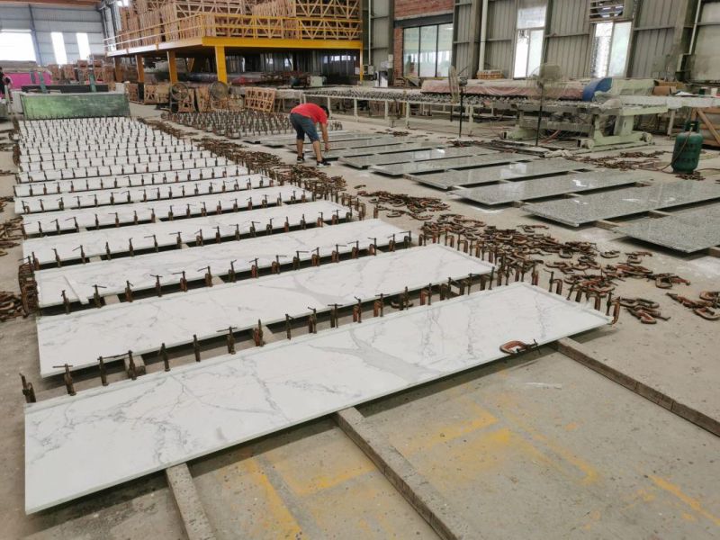 High Quality 3cm Thick Natural Grey G602 Countertop Polished Granite Tan Brown