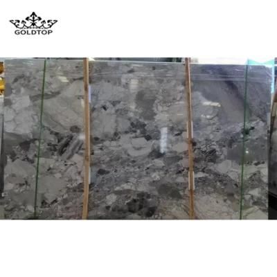 Grey Pattern Vein Wall Panels Kitchen Countertops Bathroom Vanity Worktop Table Tops Natural Stone Slab Marble Island