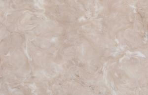 V105 Almond Cloud Veined Solid Surface Countertop for Kitchen/Bathroom