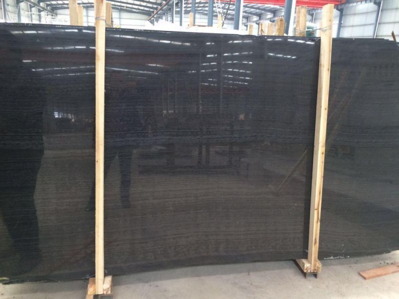 Black Wooden Marble Slab, Black Grainy, Black Timber