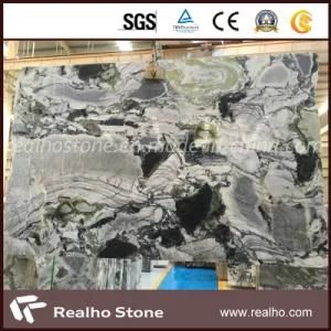 Large Polished Slab Sizes White Green Jade Marble for Home Decor Tile
