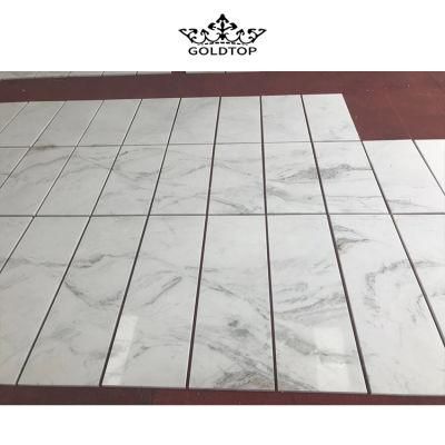 100% Natural Stone Elba White Marble, Chinese Calacatta White Marble Tiles for Ornamental Stone, Interior, Exterior, Wall, Floor, Paving
