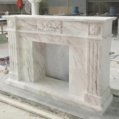 Marble Fireplace Surround and Fireplace Mantel
