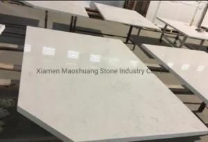 Carrara White Artificial Quartz Stone Countertop for Table Island Kitchen Bathroom