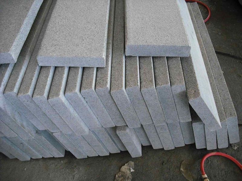 China Dark Grey G654 Granite Slabs/Tiles/Stairs
