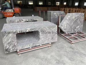 Wholesale Cheap Price Viscount White/Wave White/China Juparana Granite Prefabricated Countertop