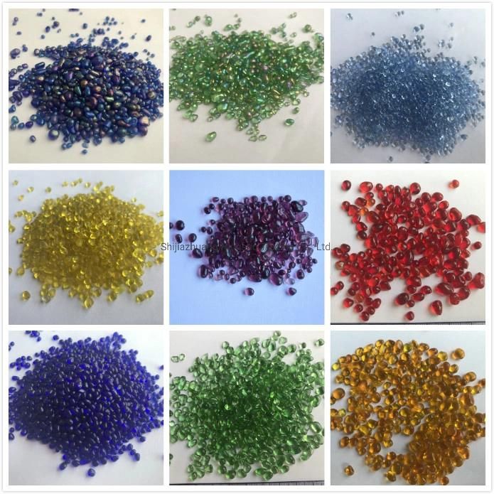 Premixed Glass Pebble Glass Bead for Round Pebble Glass Tile Mosaics