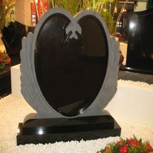 Top Quality Black Granite Headstone Heart Monument