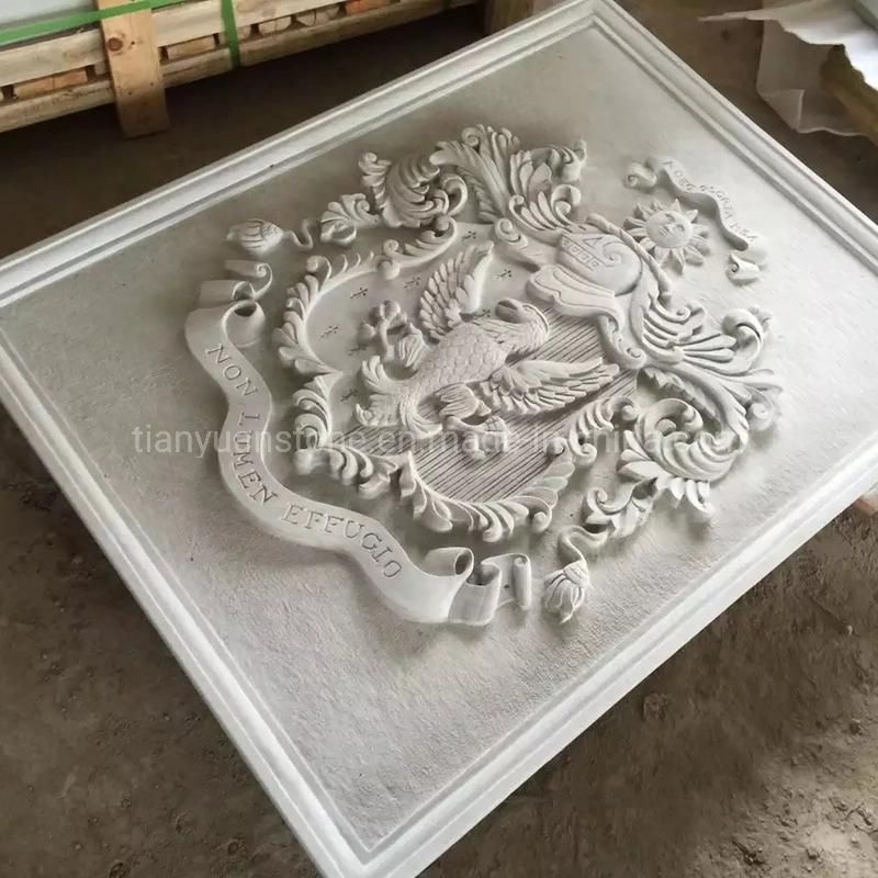 Yellow Sandstone Sculpture Relief for Wall Hanging Art Decoration