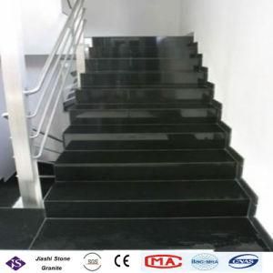 Shanxi Black Absolute Black Granite Steps for Interior Flooring
