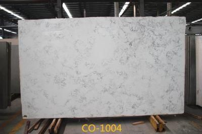 White Artificial Quartz Stone Slab of Carrara with Competitive Price