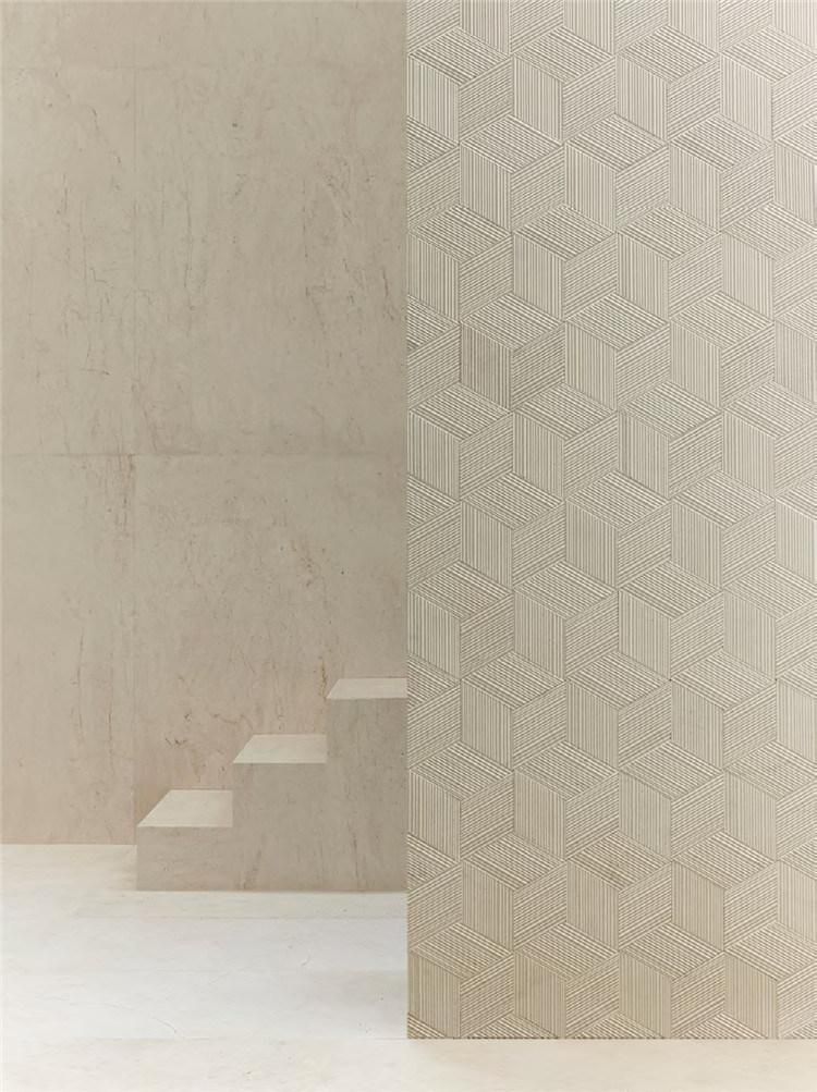 Bathroom Romboo 3D Decorative Brown Marble Wall Panel