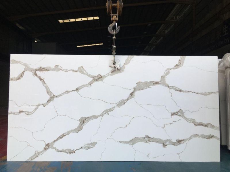Modern Style Calacatta Gold Artificial Quartz Stone Counter Top Quartz Stone