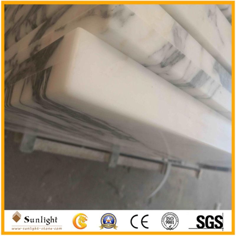 Customize Natural Italy White Arabescato Marble Countertops for Indoor Decoration