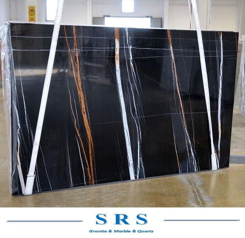 Sahara Noir Marble for Slab/Tiles/Home Decor/Lobby Project