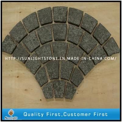 Cheap G684 Natural Granite Paving Stone / Cobble Stone / Flag Stone