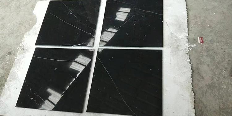 Nero Marquina Black Cheap Marble Tiles for Wall and Floor