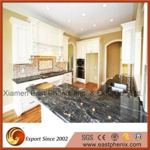 Elegant Black Polished Kitchen Worktops Granite Countertops