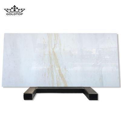 Lucency Transparent Aristide Gold Vein Marble Natural Stone Slabs for Wall and Floor