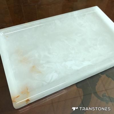 Translucent Stone Alabaster Acrylic Sheet Tea Tray Wall Panel Decors