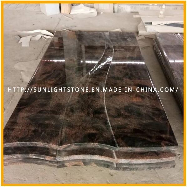 European Style India Paradiso Granite Tombstone Monument Cover Slab