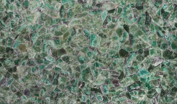 Green Translucent Onyx Gemstone Large Slab for Bar/Worktable/Dining Table/Bathroom Counter