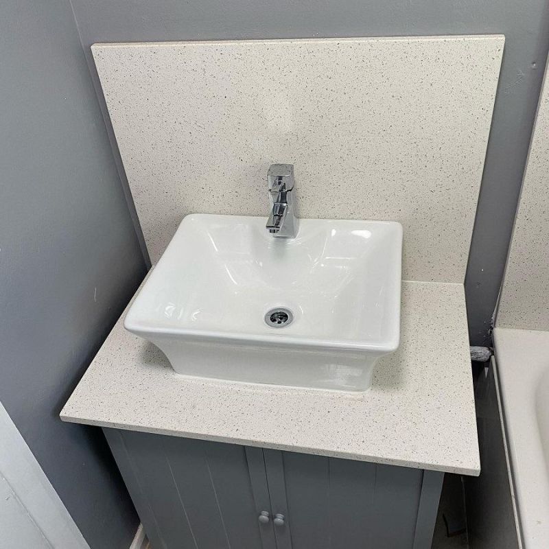 White Galaxy Quartz Countertop for Kitchen/Bathroom