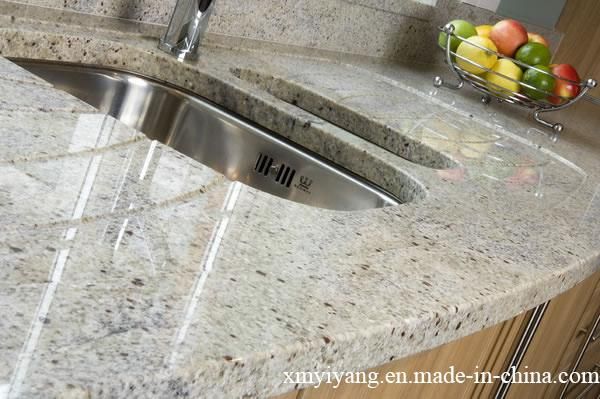 Natural Polished Viscont White Granite for Kitchen Island/Countertop