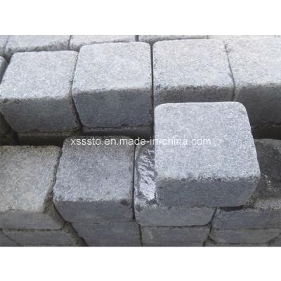 Natural Cube Stone Granite Cobbles for Paving and Flooring