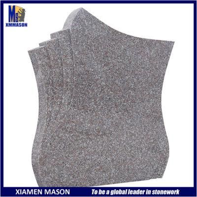 European Style Unique Shape China Pink Granite G664 Headstone
