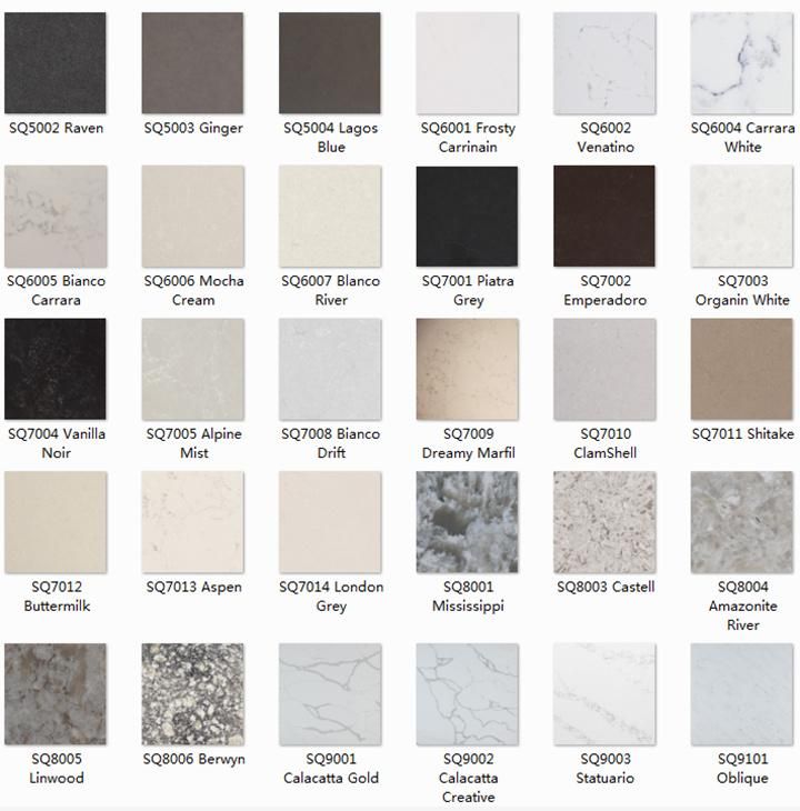 Man-Made Quartz Slab, Factory Engineered Stone Stellar White