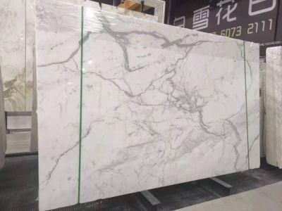 Calacata Gold Artificial Quartz Stone Orchid Floor Engineering Countertop