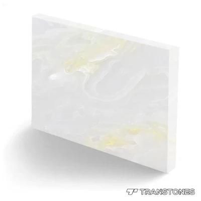 Decorative Engineered Backlit Translucent Alabaster Wall Sheet