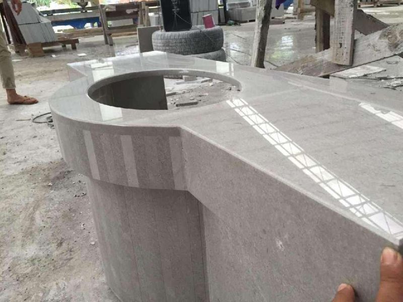 2016 Hot Grey Marble Countertop for Vanity Tops/Bath Tops