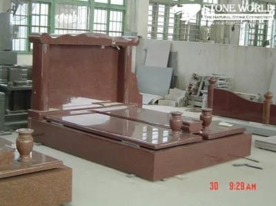 Poland Red Granite Tombstone / Monument