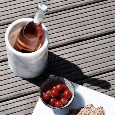 White Marble Wine Chiller Bucket Wine Bottle Chiller Champagne Bottle Cooler